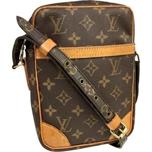 Louis Vuitton Danube Monogram Shoulder Bag Brown
